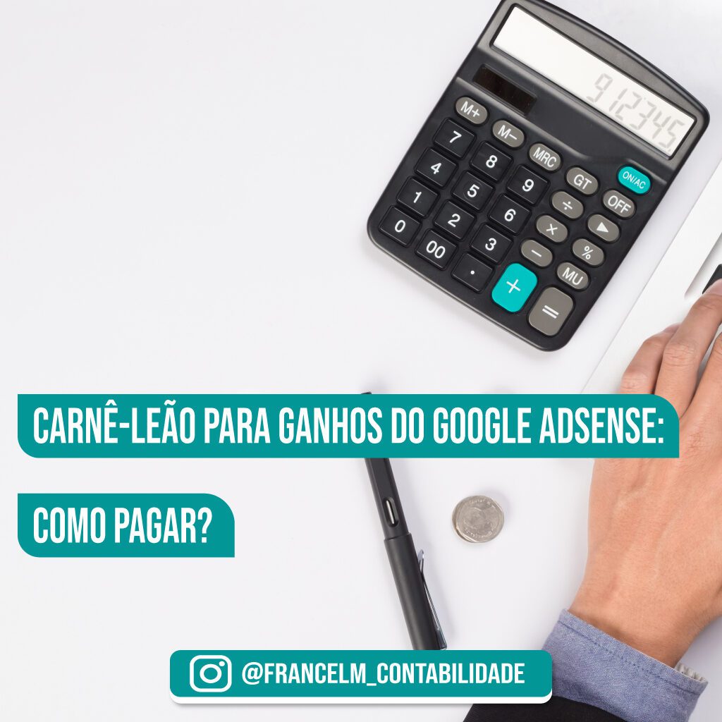 Carnê-leão para ganhos do google adsense: Precisa pagar?